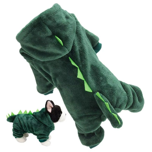 Dog Dinosaur Design Costume Cat Dog Dinosaur Hoodies Soft and Warm Pet Clothes Funny Costume for Dog Cat